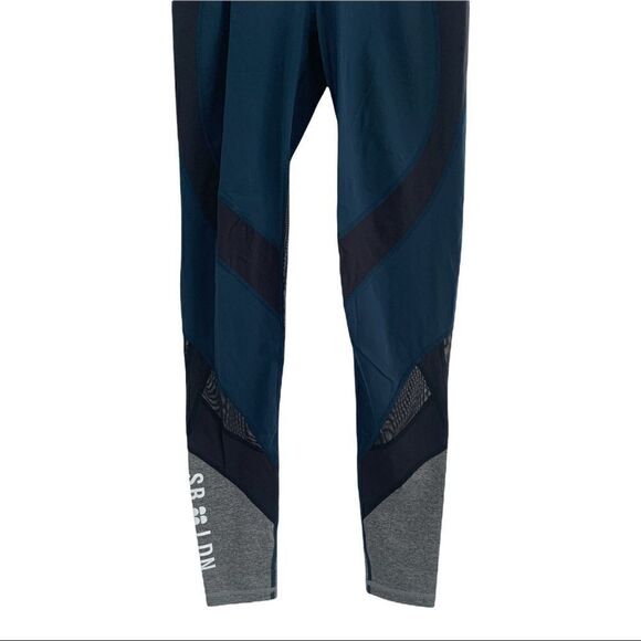 EUC Sweaty Betty Power Mesh Leggings in Beetle Blue XS - Picture 3 of 13
